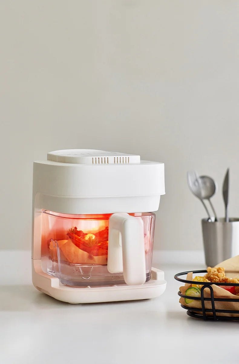 Air Fryer See-Through Glass Basket Small Non-Stick No