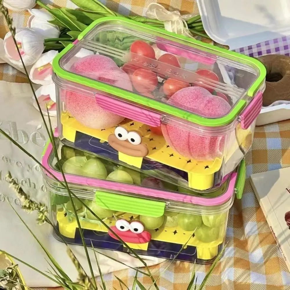 Sealed Food Storage Container Save Space Lid Refrigerator