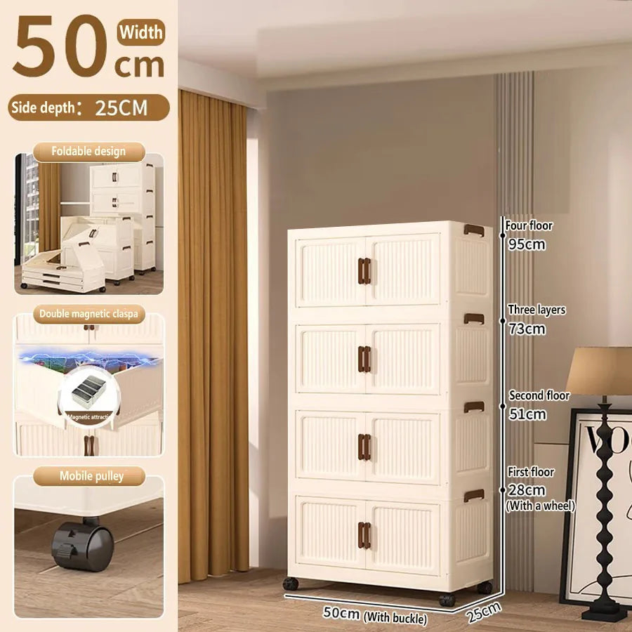 Storage Box Foldableing Cabinet Storage Cabinet Clothes Toys
