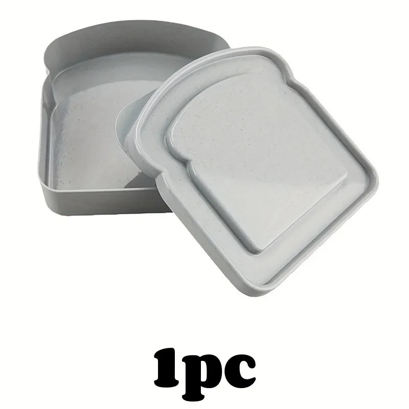 1/3pcs Reusable Bento Sandwich Box Lid Microwave Safe