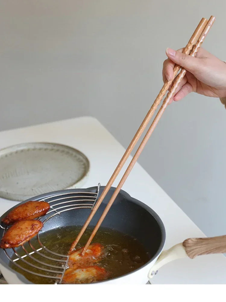 Japanese Extra Long Wooden Chopsticks Polished Beech Wood
