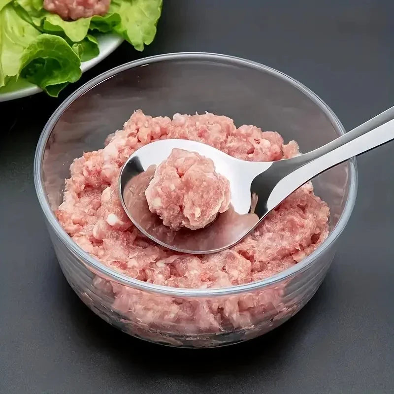 Pc 304 Stainless Steel Meatball Spoon Hand Squeeze