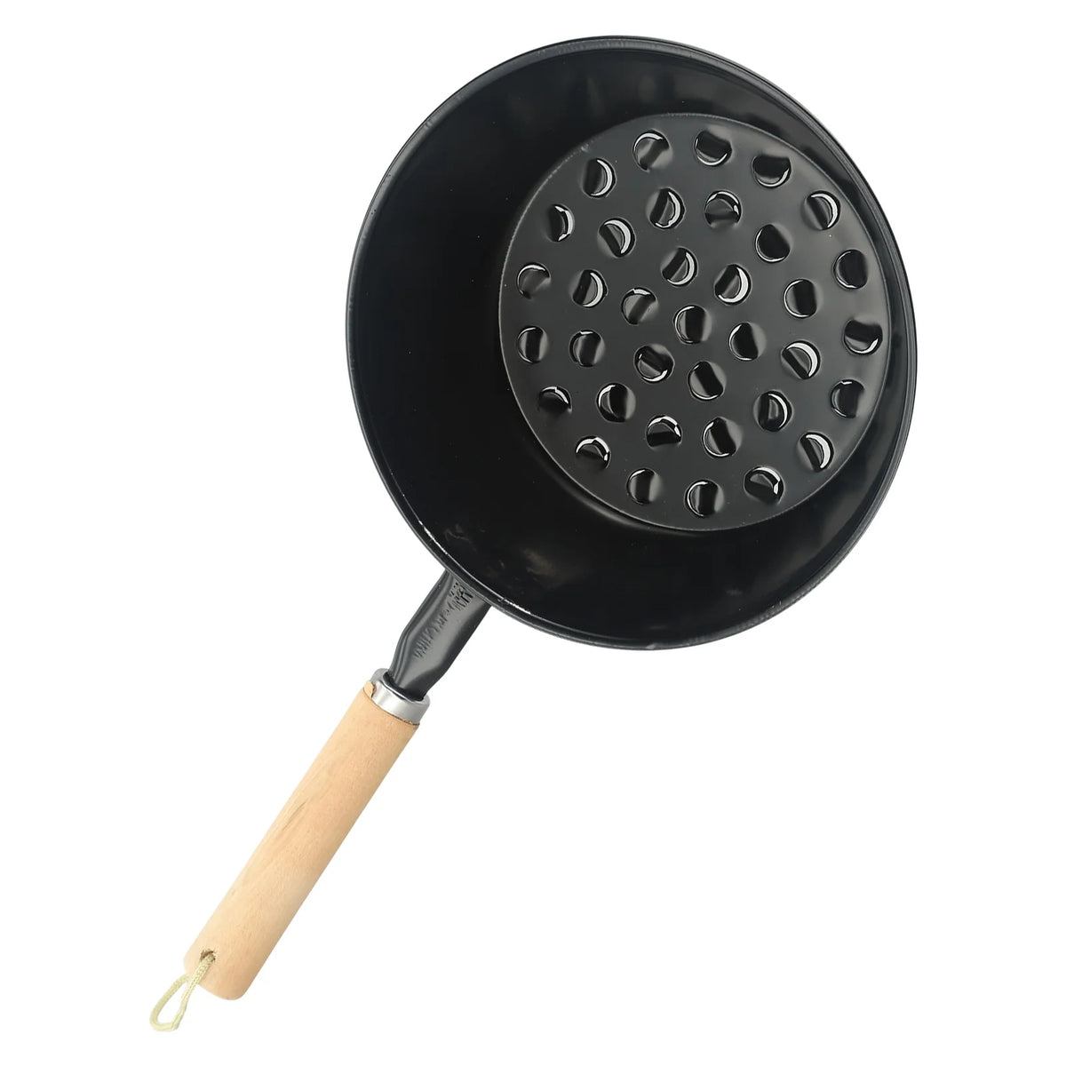 Charcoal Brazier Outdoor Camping Barbecue Brazier Wooden Handle