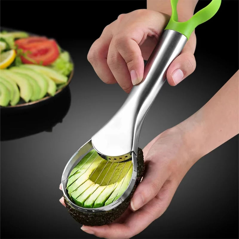 Avocado Slicer In Stainless Steel Avocado Cutter Peeler