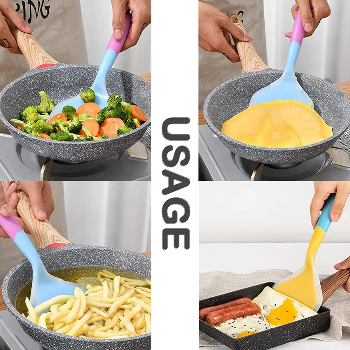 Silicone Spatula Cooking Utensils Beef Meat Egg Scraper