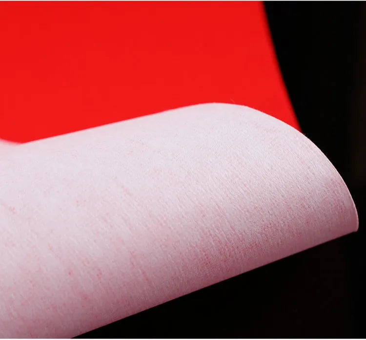 Red Rice Paper Chinese Spring Festival Couplets Half-Ripe