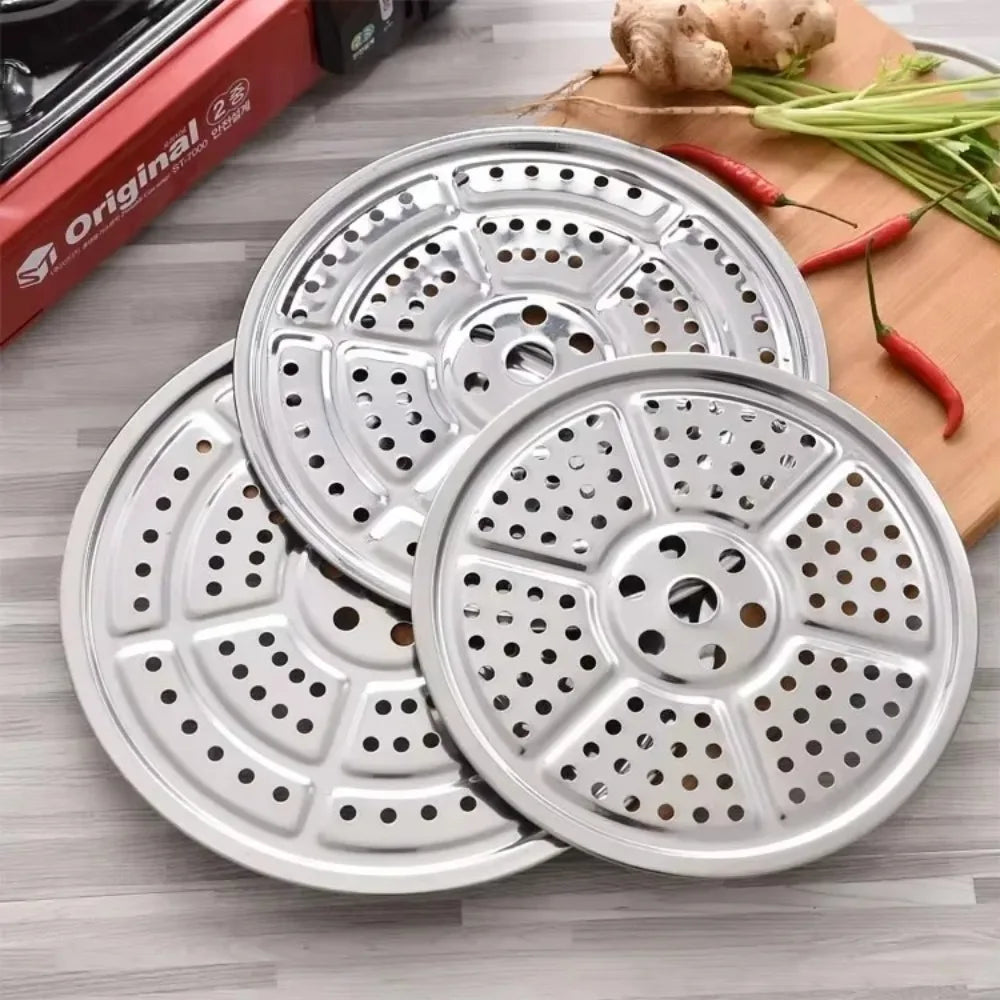 Durable Stainless Steel Steamer 16-34cm Compartment Steamed Rice