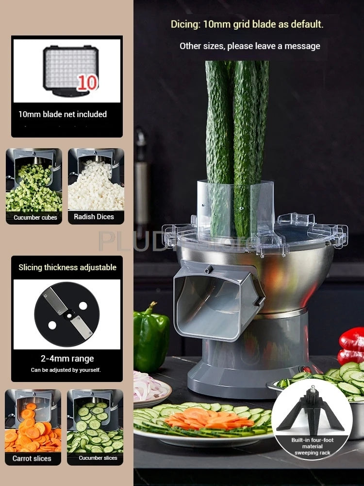 M1 Commercial Electric Vegetable Dicer Food Processor Compact