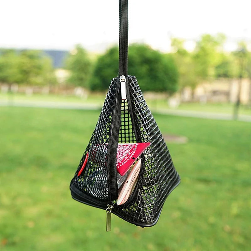 Outdoor Camping Hanging Net Foldable Storage Bag Cookware