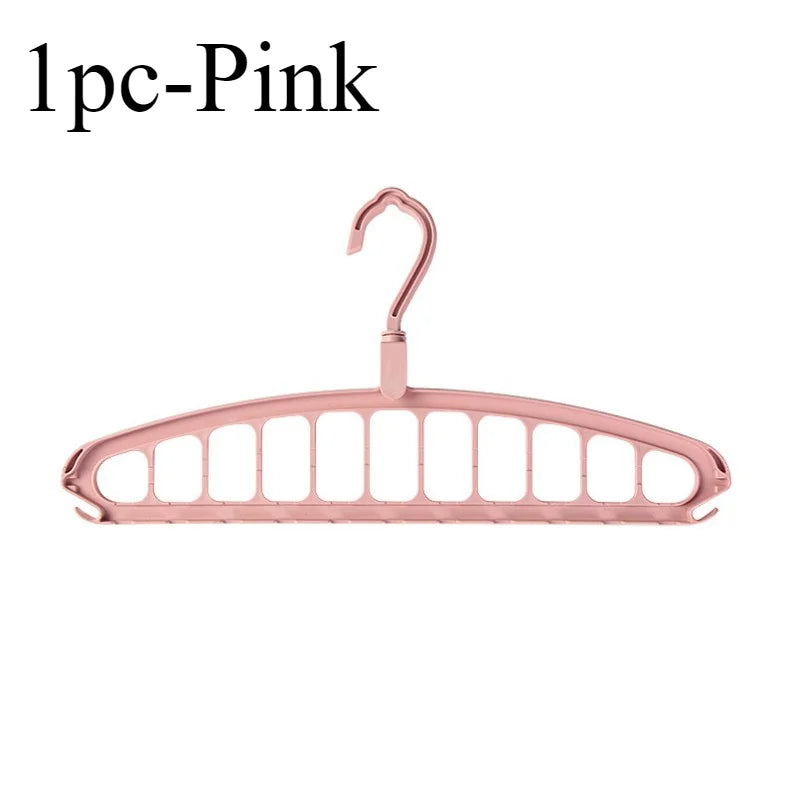 1/2pcs Space Saving Multi-Hole Clothes Hanger Dorm