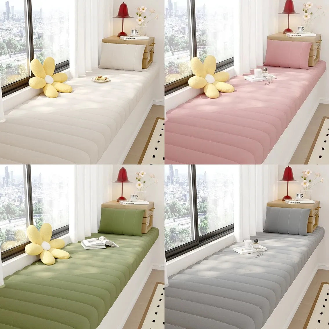 Custom Teddy Waterproof Fabric Sofa Cushion Bay Window