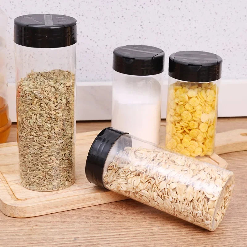 1/20pcs Transparent Spice Bottle Pepper Shaker Salt Seasoning