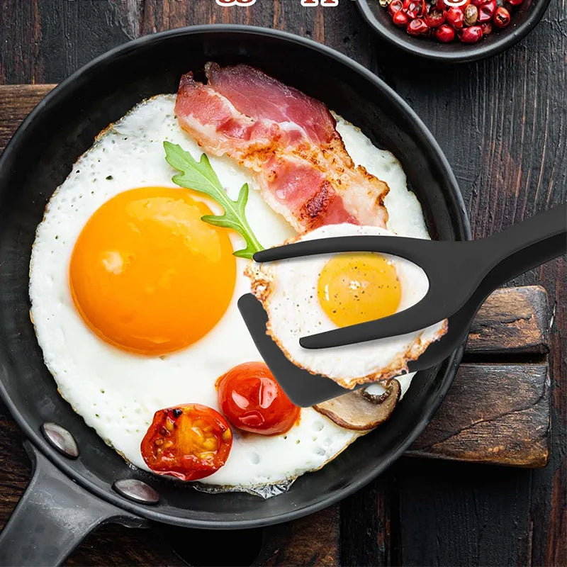 In Spatula Tongs Egg Steak Toast Ham Fried