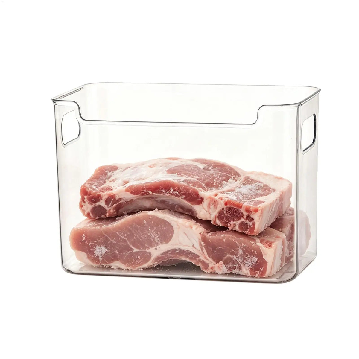 Stackable Clear Refrigerator Organizer Bins Freezer Pantry Food