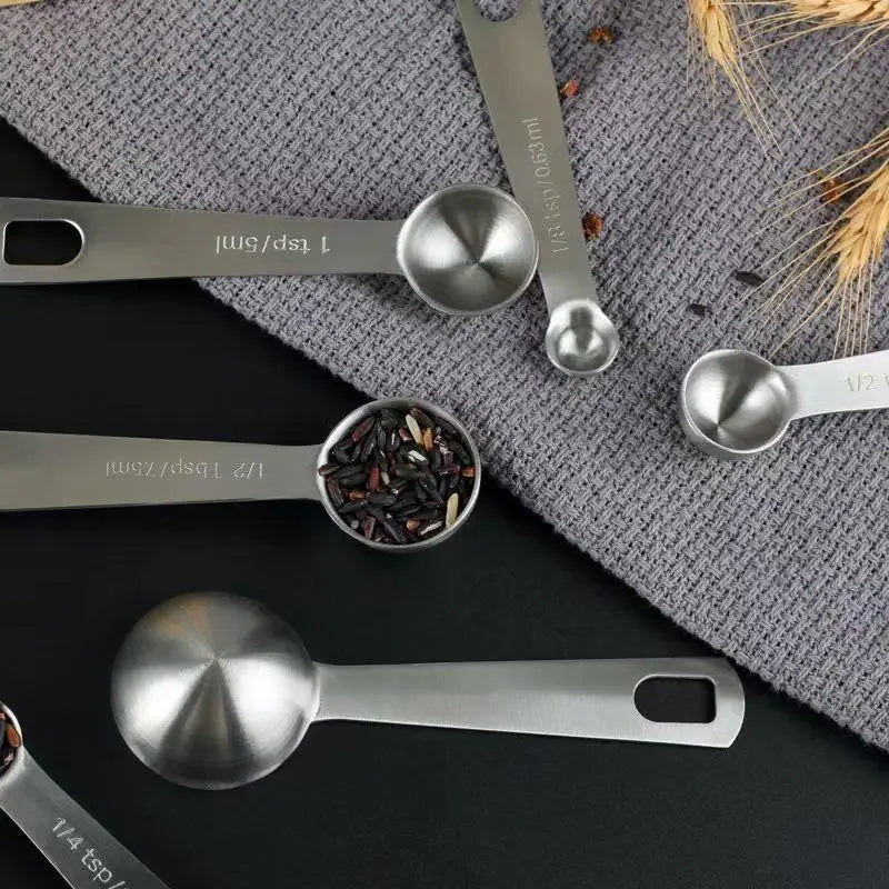 Stainless Steel Measuring Spoon 1/5/6 Scale Measuring Ruler