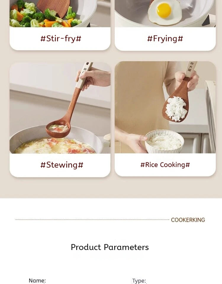 Cooker King In1 Cooking Ebony Spatula Spoon Use