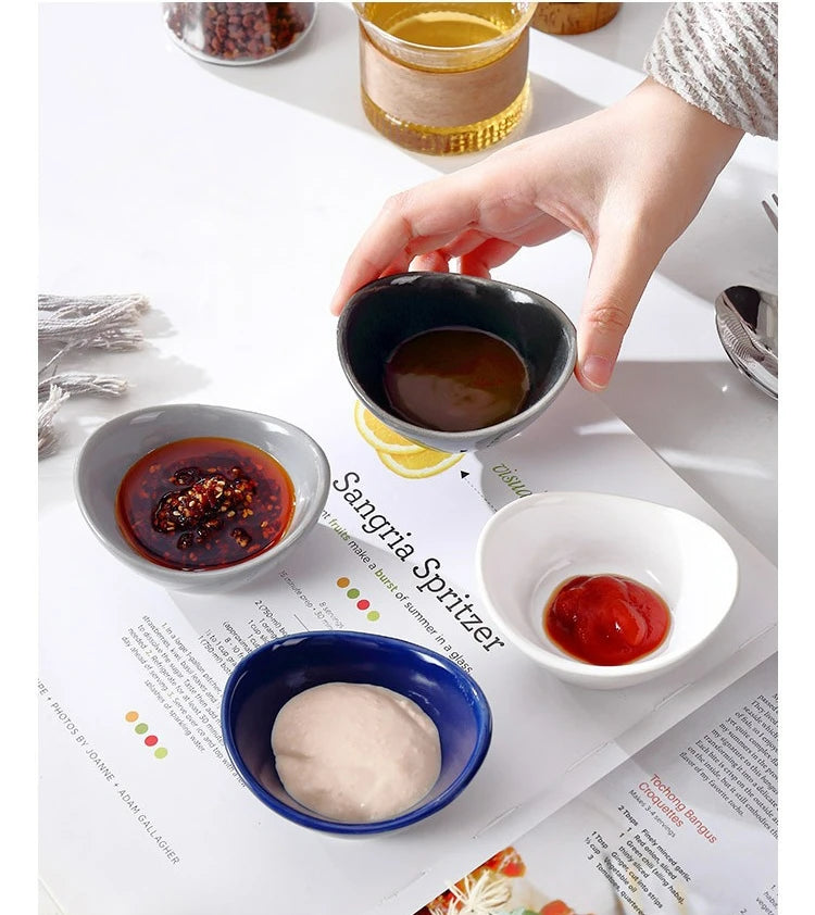 Ceramic Dipping Bowls Soy Sauce Dish Dip Bowls