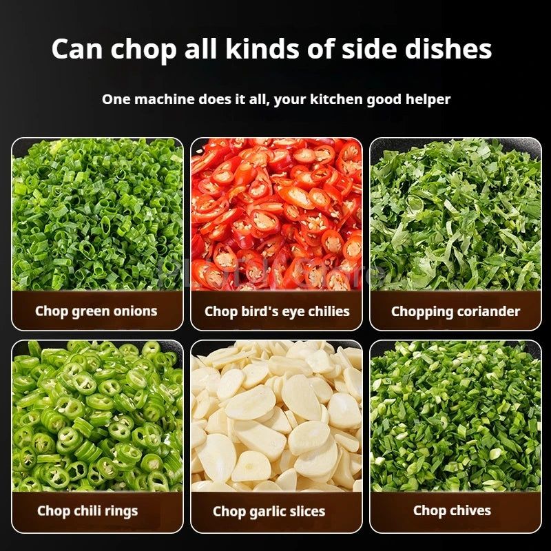 Food Chopper Chili Green Onion Coriander Garlic Hand