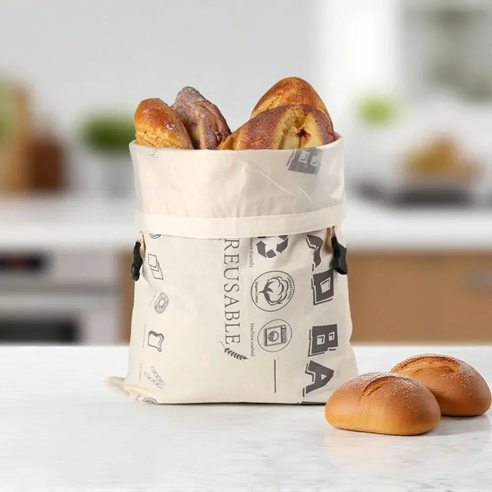 Food Grade Reusable Bread Bag Made Of Cotton