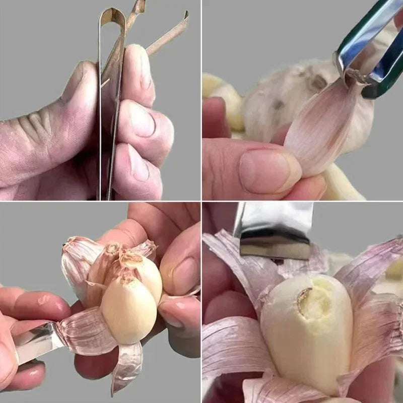 5/1pcs Garlic Peeling Stainless Steel Peeling Garlic Clips