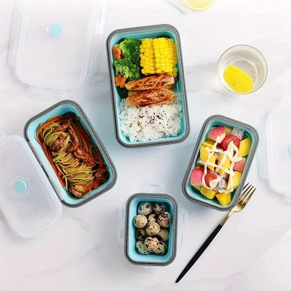 Collapsible Silicone Food Storage Microwave Safe Rv Travels