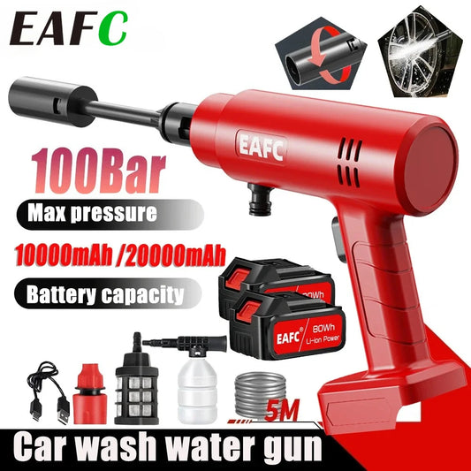 Eafc Cordless High Pressure Cleaning Car Washer 100bar