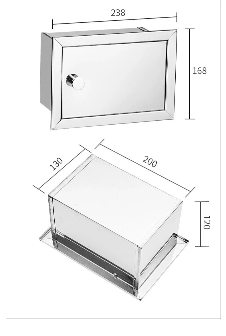 Recessed Matte Black Recessed Toilet Paper Roll Holder