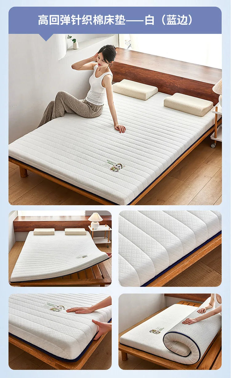 Latex Memory Foam Mattress Soft Pad Bed Bedroom