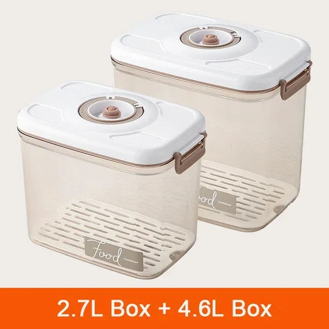 Food Vacuum Storage Box Fresh-Keeping Sealed Canister Large