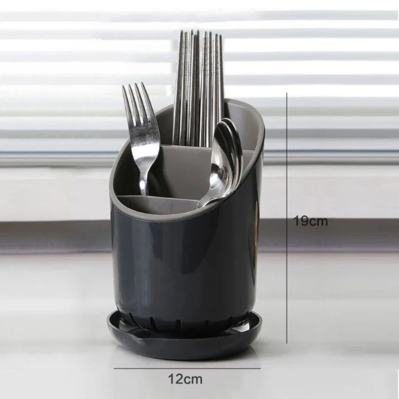 1pc Storage Chopsticks Tube Drain Plate Tableware Storage