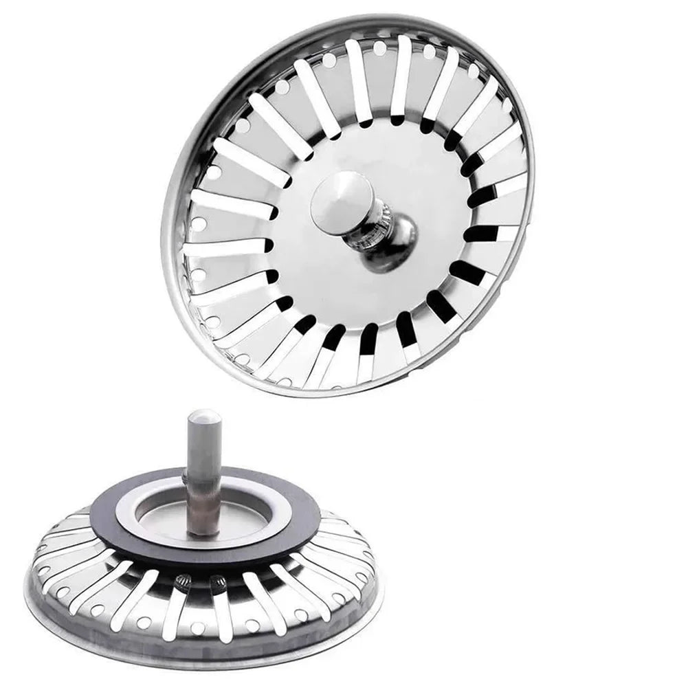 Sink Drain Strainer Stainless Steel Sink Strainer Plug