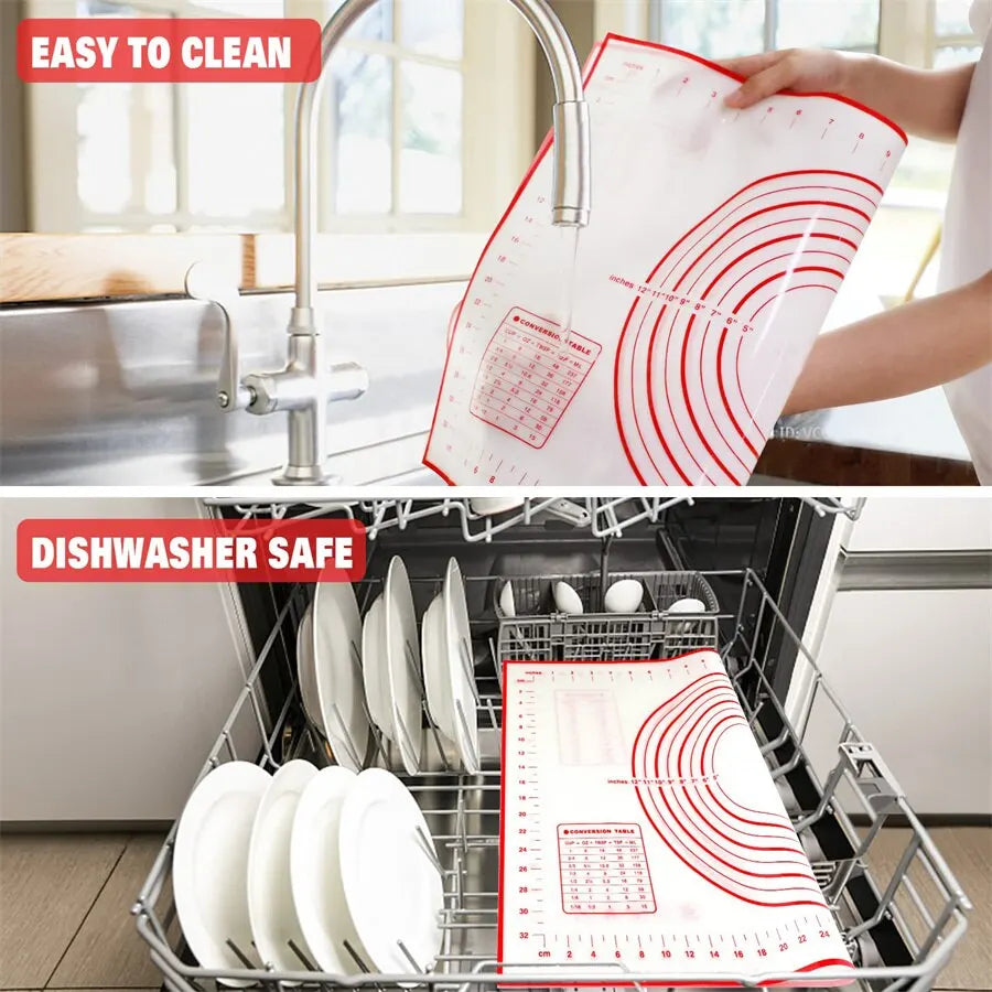 20x16 Inch Lager Silicone Pastry Mat Rolling Dough