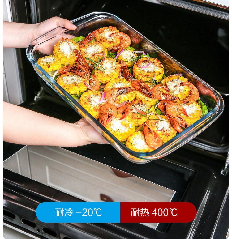 Bakeware Glass Platter Oven Baking Tray Baking Utensil