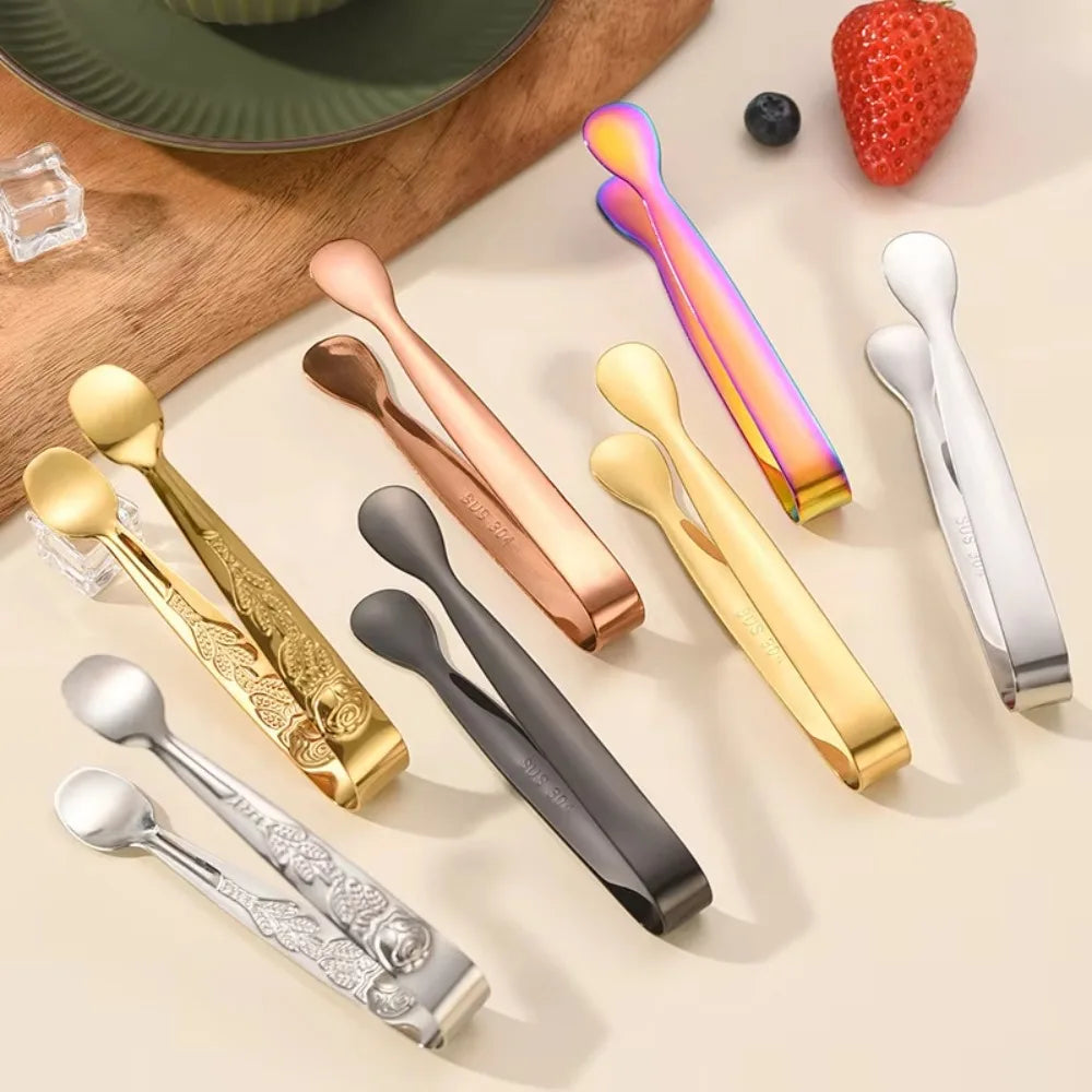 1pcs Stainless Steel Ice Tongs - Professional Sugar