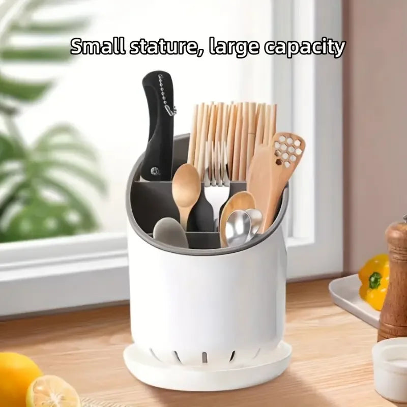 1pc Storage Chopsticks Tube Drain Plate Tableware Storage