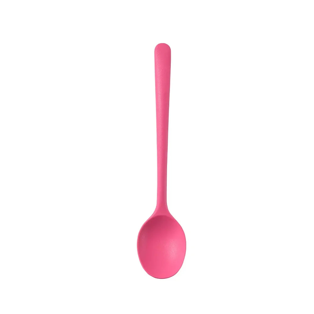 1/6pcs Pink Silicone Utensil Non-Stick Pans Silicone Spatula