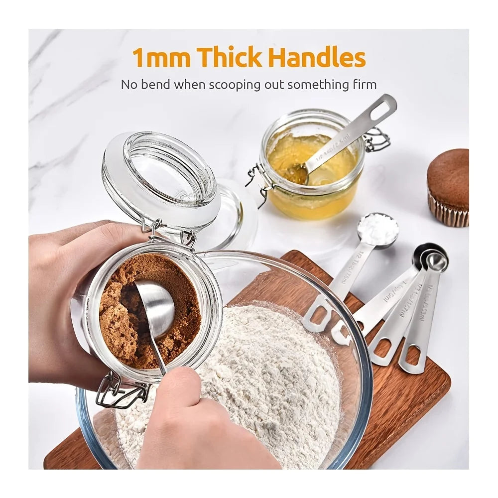 Stainless Steel Measuring Spoon Including American Metric
