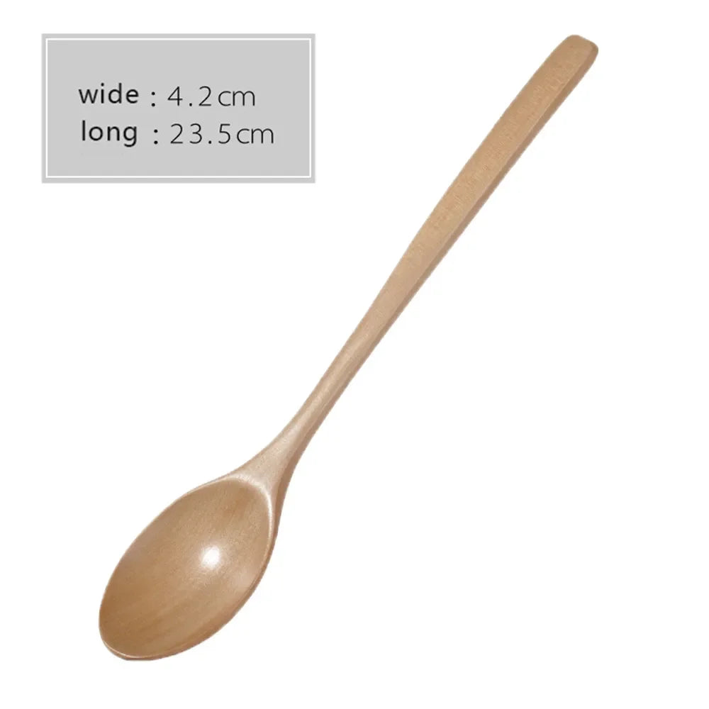 Wooden Spoon Catering Cooking Soup Tea Spoon Cooking