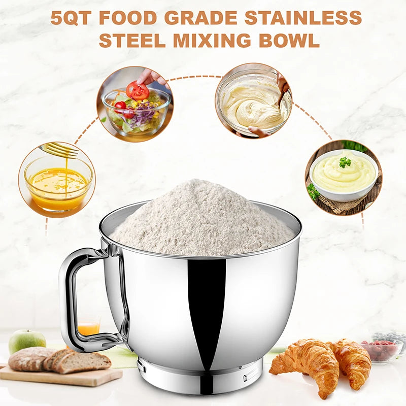 Powerful Stand Mixer Electric Blender Desktop Egg Whisk