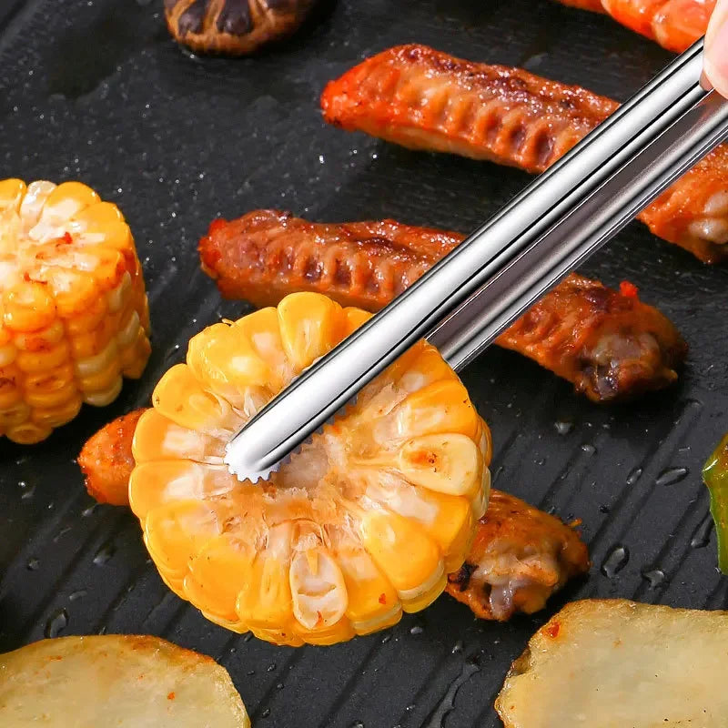 304 Stainless Steel Grill Bbq Tongs Cooking Utensils
