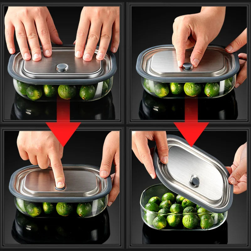 High Borosilicate Glass Rectangle Lunch Box Microwave Heating