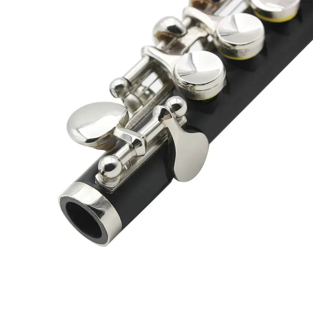 Black Silver Piccolo Professional Key Piccolo Padded Case