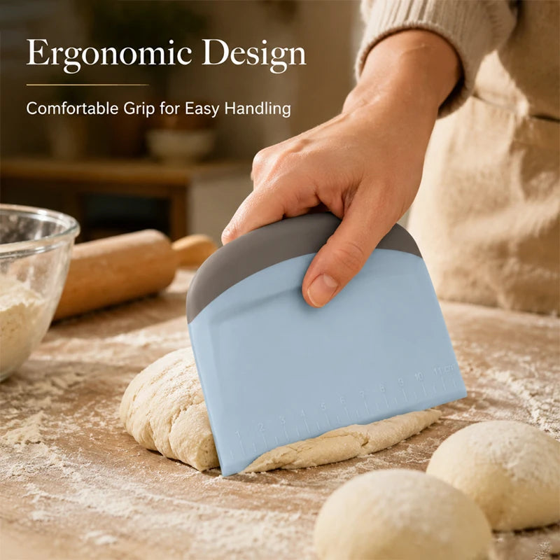 1/2pcs Dough Scraper Scale Multi-Functional Bowl Bench Scraper