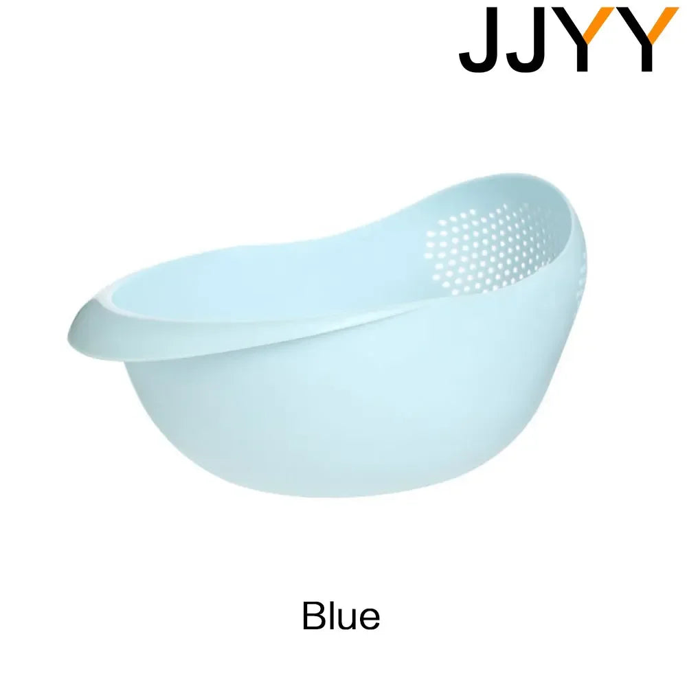 Sink Drainer Plastic Colander Handle Rice Strainer Bowl