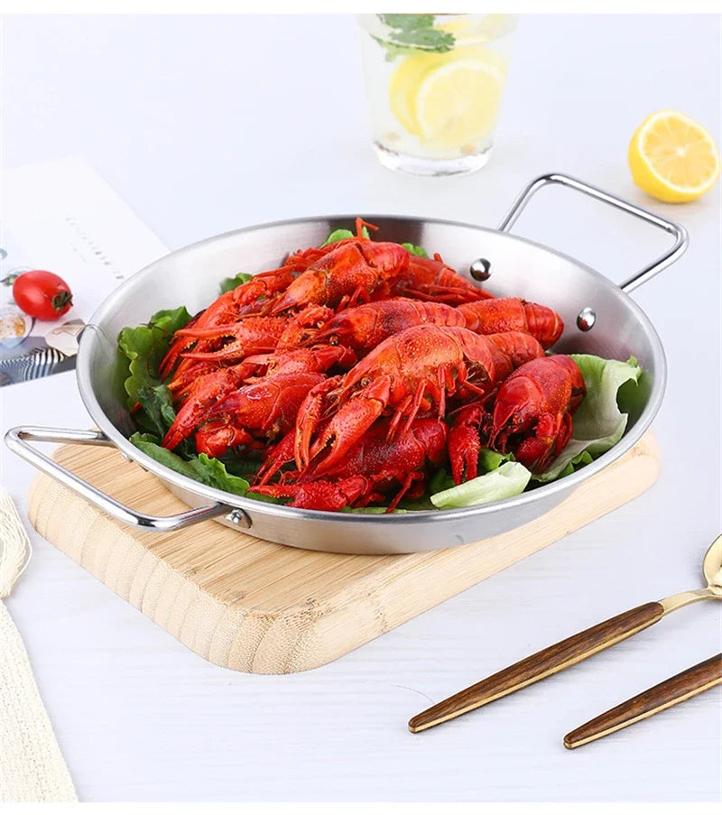 Paella Pan Smart Utensils Kitchenware Skillet Frying Stove