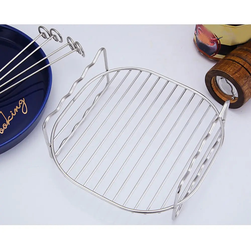 Baking Tray Skewers Air Fryer Stainless Steel Holder