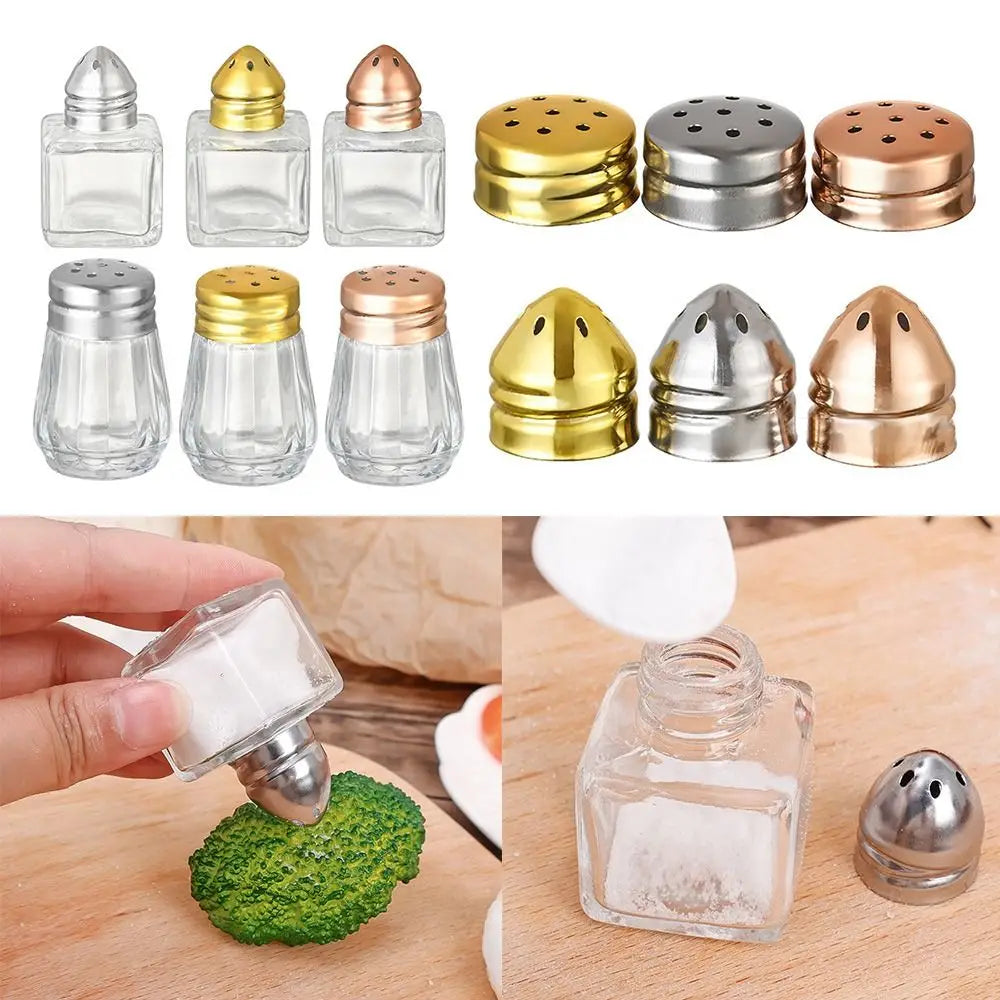 10/15ml Mini Seasoning Bottle Transparent Glass Spice Jars