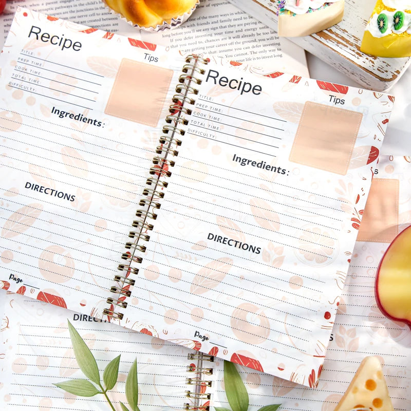 Mr Paper 52 Sheets Spiral Recipe Book Cooking