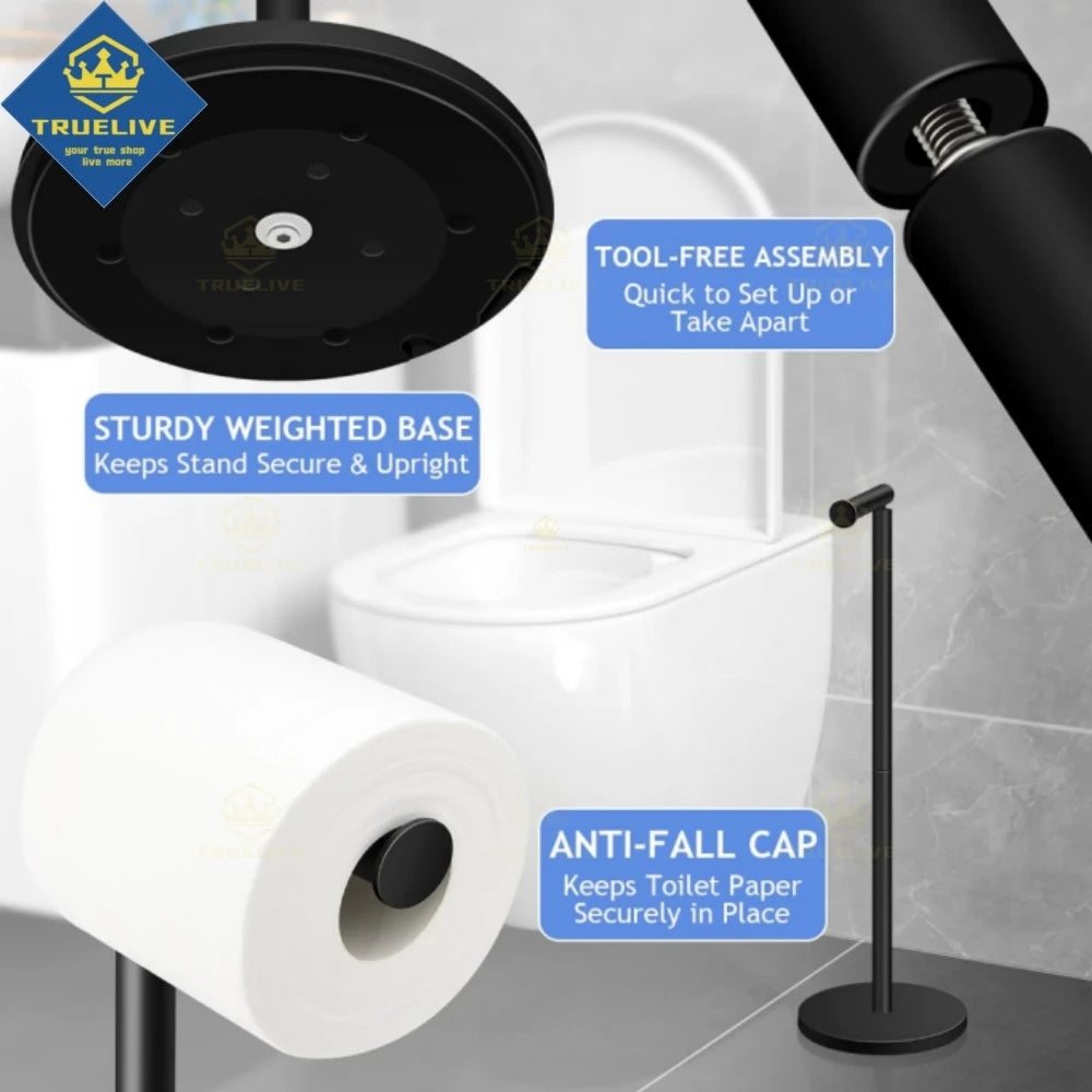 Paper Towel Holder Bathroom Stainless Steel Floor Mounted