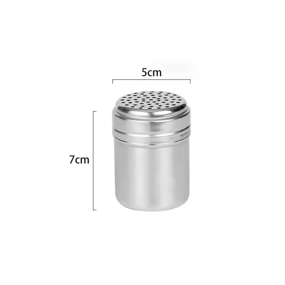 Stainless Steel Salt Sugar Bottle Rotating Cover Seasoning